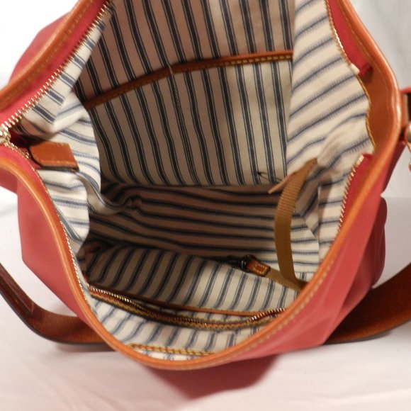 Dooney & Bourke Nylon HoBo - Raspberry mark on rt. - Picture 7 of 9
